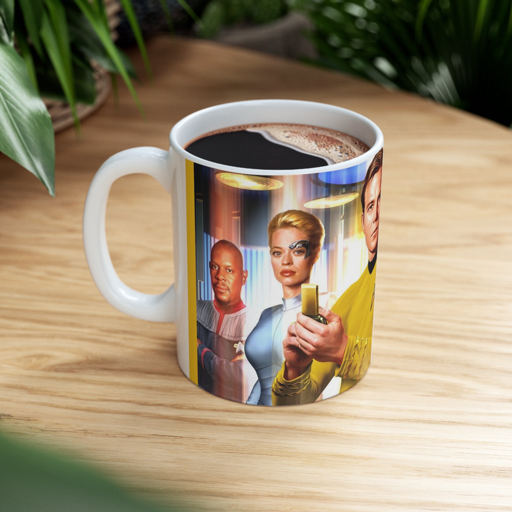 Star Trek USS Enterprise- White Ceramic Mug - Creations by Chris and Carlos